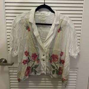 We the Free - Big Blooms Shirt (White Combo) (S)